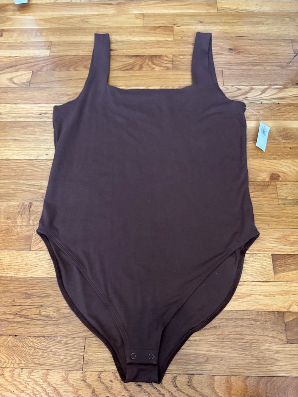 Old Navy Brown Sleeveless Snap-Crotch Bodysuit Jumpsuit